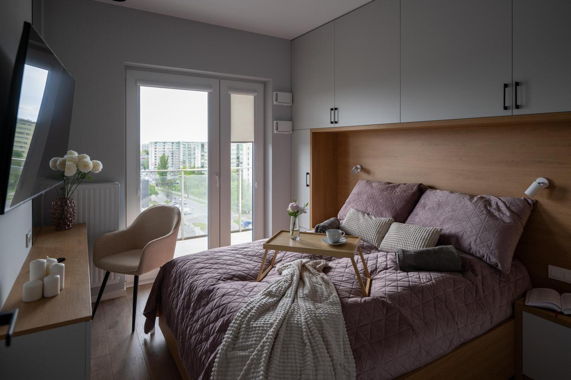Apartment W Stylu Feng Shui Na 10 Pietrze Z Widokiem, Bezplatny Parking, Nowy Budynek, Dostep Na Kod Lodz (Lodz)